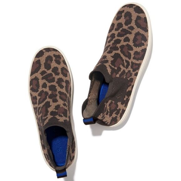 Rothy's Chelsea Wildcat Boot Leopard Cheetah High Top Slip On Sneakers - Picture 3 of 16